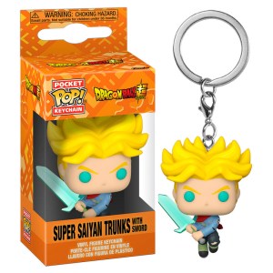 Pocket POP Keychain Dragon Ball Super Saiyan Trunks with Sword